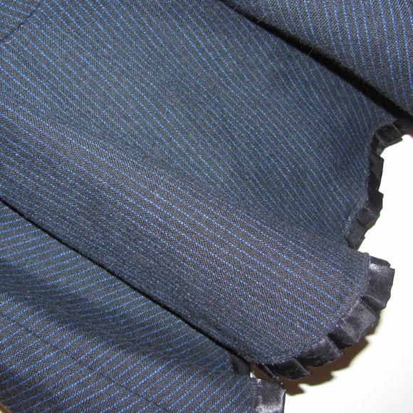 Blue and black vertical striped skirt - Picture 2 of 5